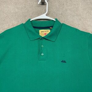 Charles Dastier Rugby Polo Shirt Men's Large (US) Green 100% Cotton Corinthians